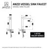 Anzzi Valor Single Hole Single-Handle Bathroom Faucet in Polished Chrome L-AZ102